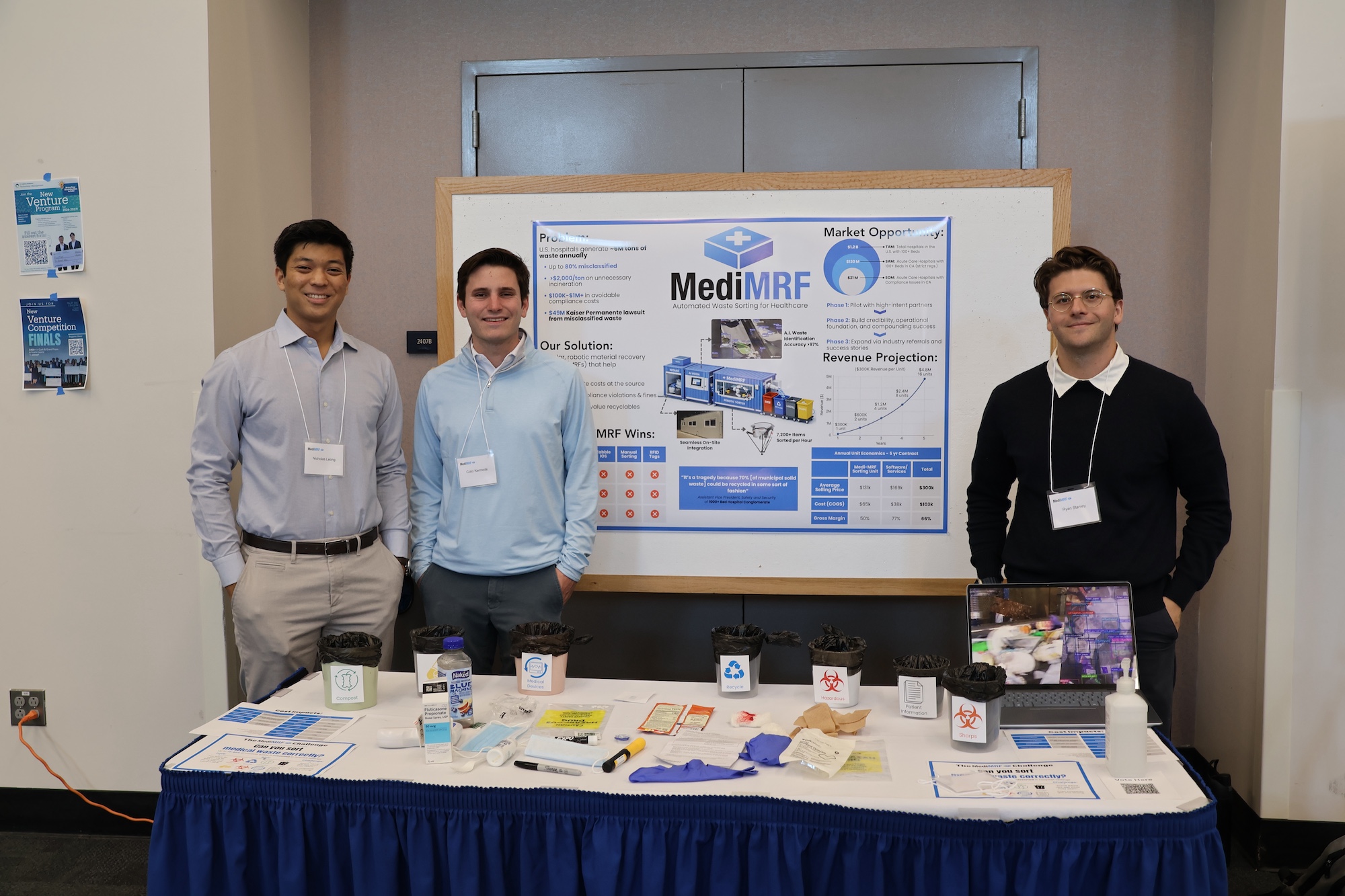 The MediMRF team at New Venture Fair