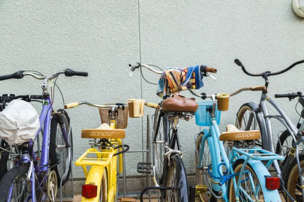 bikes lined up