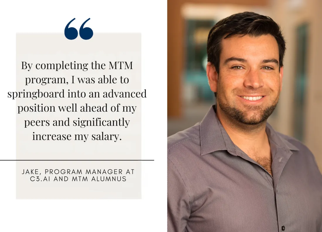 Image and Quote from MTM alumnus