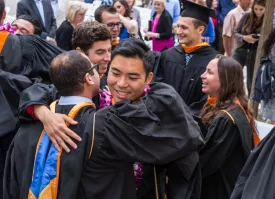 Students celebrate the end of their program with one another and get ready to tackle the tech business world.