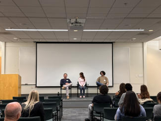 Event with panel at the front