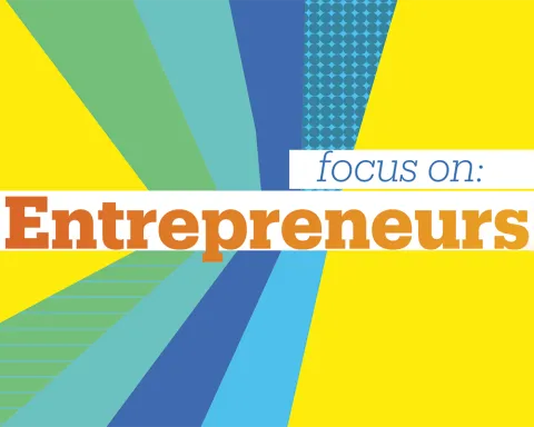 Graphic stating intention of article, to focus on Entrepreneurship.