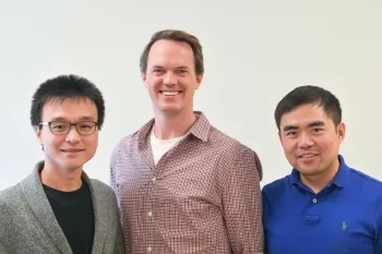 Scott Ferguson with Qiang (Jackson) Gong and Jinpeng (JP) Wang