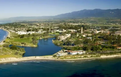 aerial view of UCSB