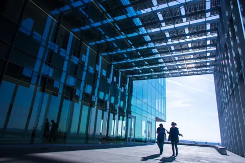 photo of the inside of the UC Solar Merced building