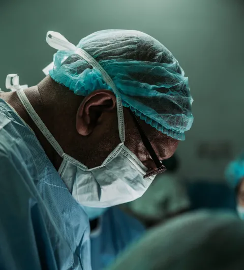 Image of a surgeon at work